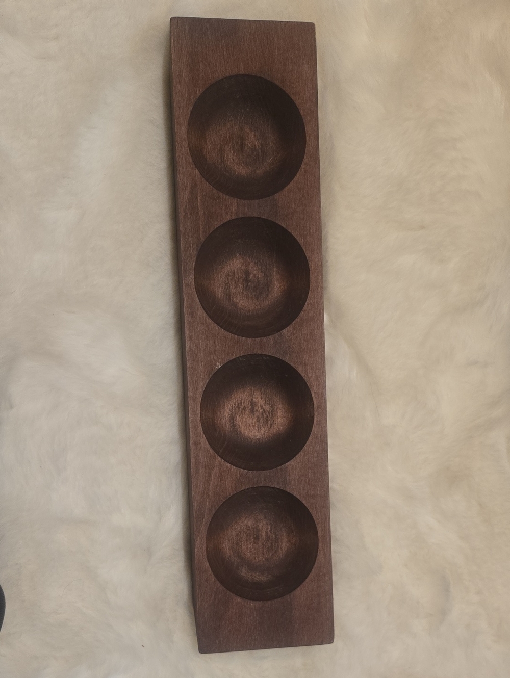Handcrafted Wooden Wall Decor Shelf - Brown